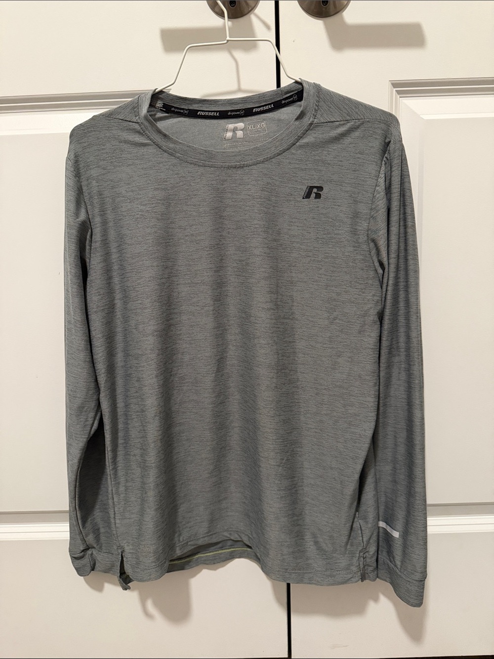 Russell Athletic Bous Long Sleeve Performance Tee — Gray